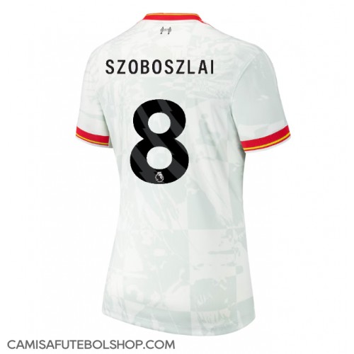 Camisa de time de futebol Liverpool Dominik Szoboszlai #8 Replicas 3º Equipamento Feminina 2024-25 Manga Curta